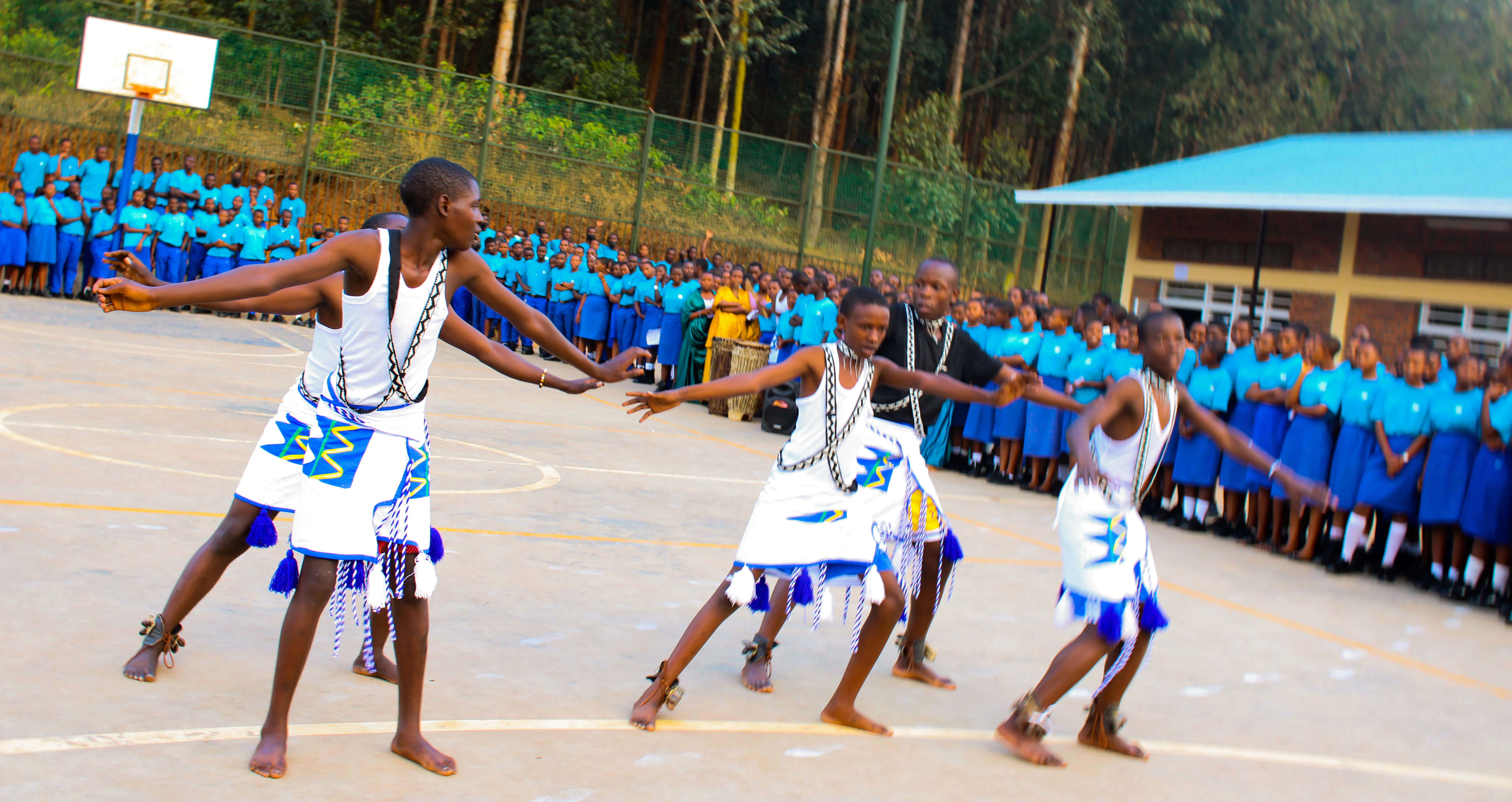 Dynamic action shot of a traditional dancer mid-move